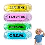 Boo Boo Ice Packs - 8 Small Gel Bead Cold Compress Packs with Unicorn Cartoon Design, Instant Pain Relief for Injuries, Teething, Bumps & Bruises - Child-Safe Cooling Pads for First Aid Kits (4 color)