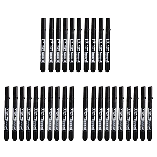 Marqueurs pour blanc lavables noir lot de 60 pour effacer sans traces