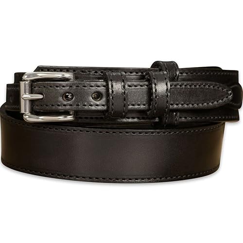 Bullhide Belts Mens Leather Belt For Work, Casual, Dress, 1.50" Wide, Black, 40" #TOP10