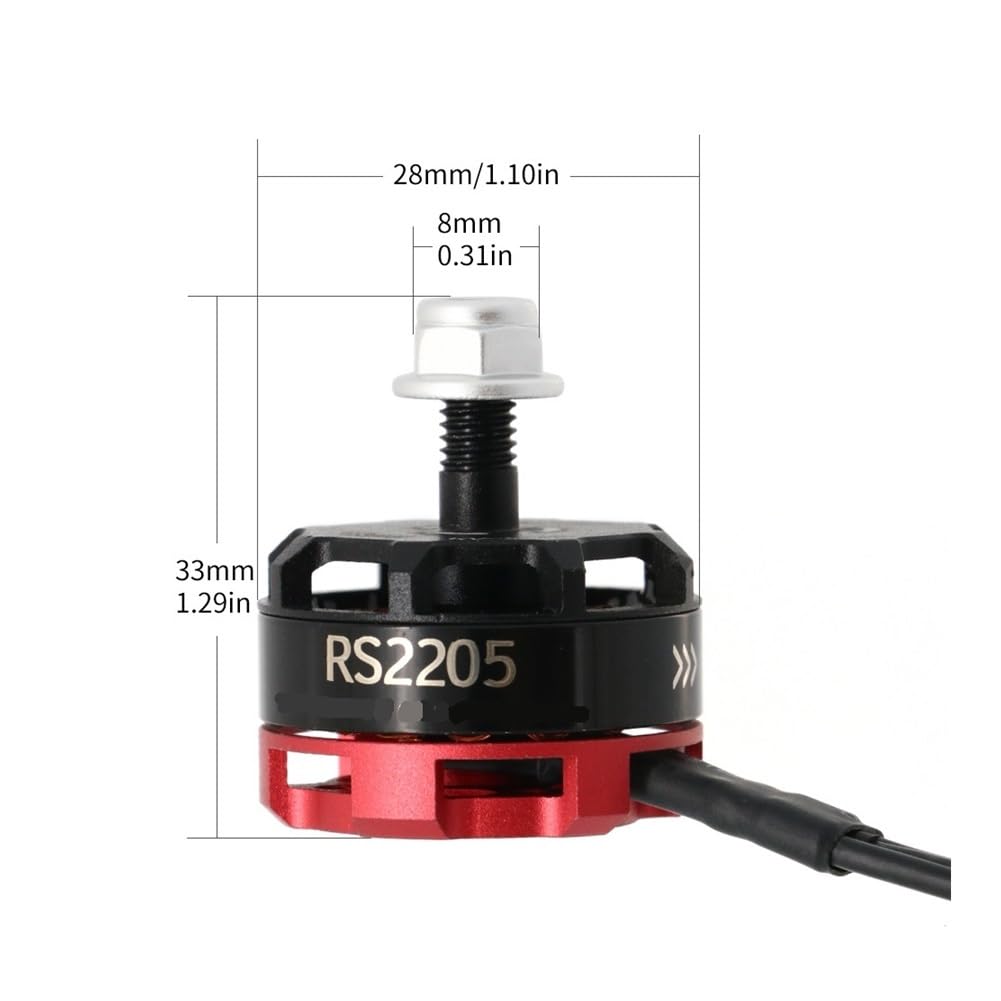 Adatto for FPV RC QAV250 X210 Racing Drone Multicopter 4 pezzi RS2205 2205 2300KV CW CCW Brushless Motor