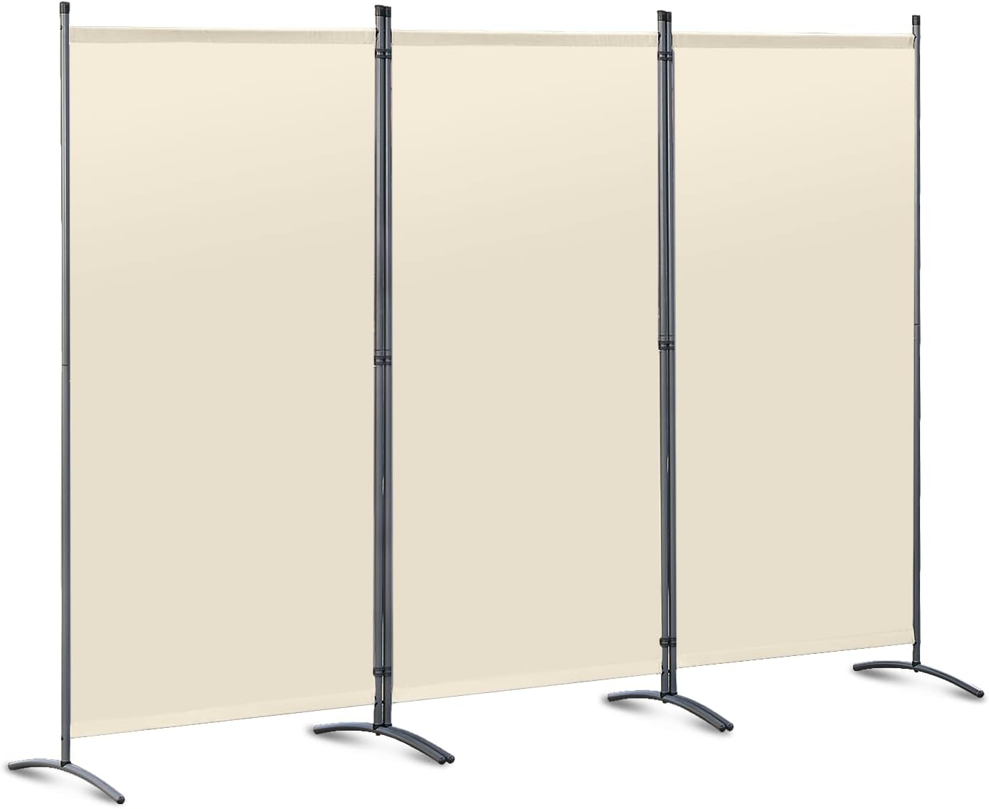 QUICK STAR Paravent 6-delig 340x165cm stof kamerverdeler tuin