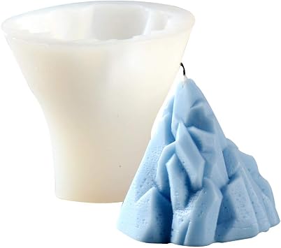 NICOLE DIY Candle Mould 3D Pyramid Shaped Plaster Molds Handmade Crafts Tool