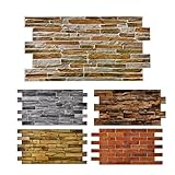 Finecraft Decor 10pcs (53sqft) 3D PVC Wall Panels for Interior Decor: Perfect for Kitchen Backsplash...