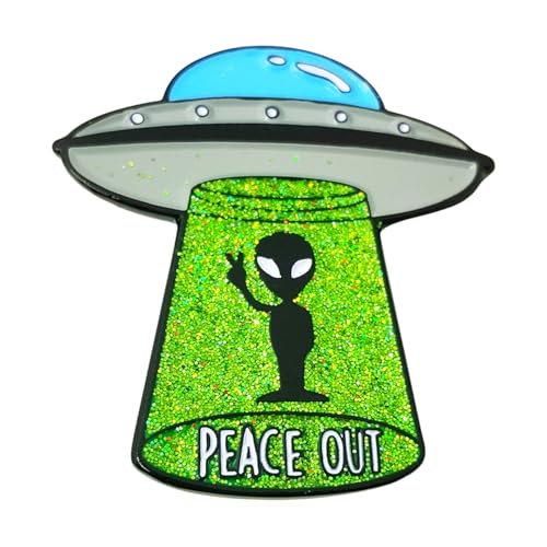Alien UFO Enamel Pin