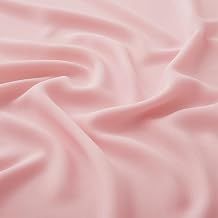 Light Pink Chiffon Fabric by The Yard, 60" Wide, 1 Yard