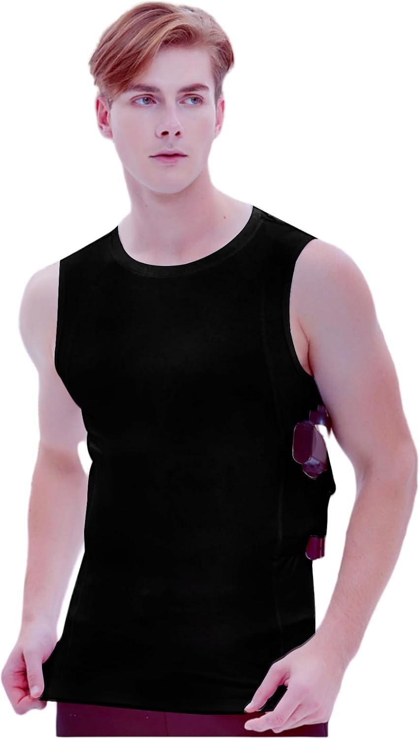 Conceal Carry Shirts for Men - Holster Tank Top - Everyday Concealed Carry Compression Shirt - Image 3