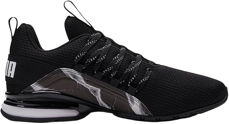 PUMA Mens Axelion Refresh Lava Running Sneakers Shoes - Black