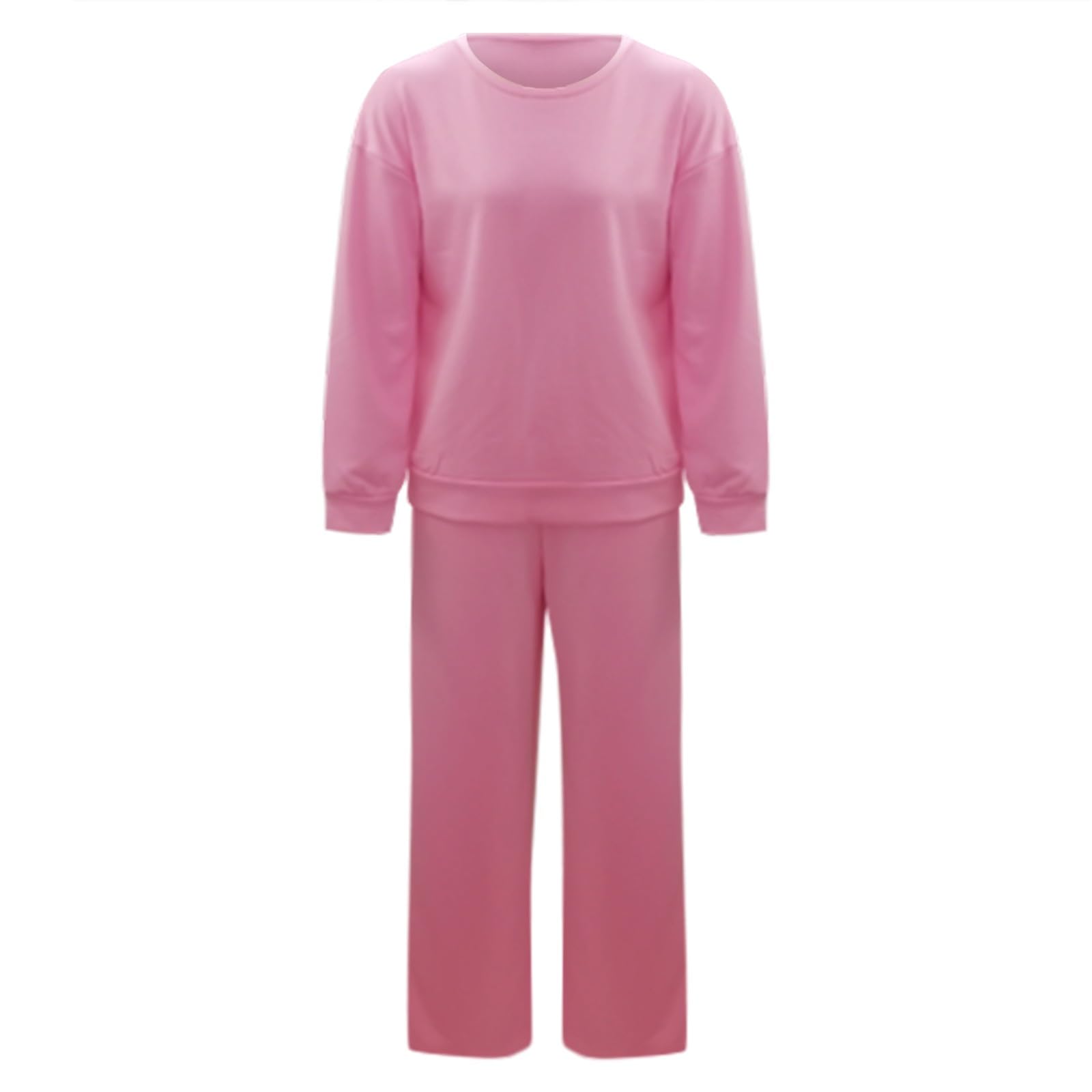 Tuta sportiva da donna, set da 2 pezzi, per autunno, felpe e pantaloni da fitness, con coulisse e tasche, tinta unita, elasticizzata, comoda, da jogging, per attività all'aria aperta, per allenamento