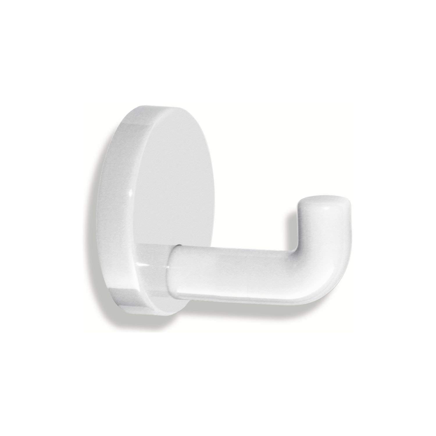 Hewi Heinrich Wilke 477.90.010 99 Series 477 Wall Hook/Towel Rail/Coat Hook, 46 mm Spout, Colour: White - 477.90.010 99