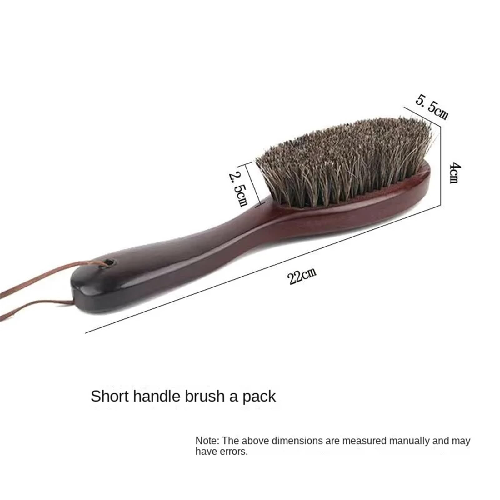 Mantelbürste aus massivem Holz, Bürste mit langem Griff, Mantelreinigung, Schuhbürste, Schuhbürste, Schuhbürste für Reinigung(Brown)