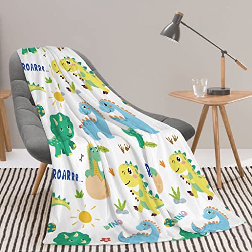Miboi Fleece Blanket Throw Flannel Fleece Throw Blanket Soft Dinosaur Blanket For Boys #TOP6