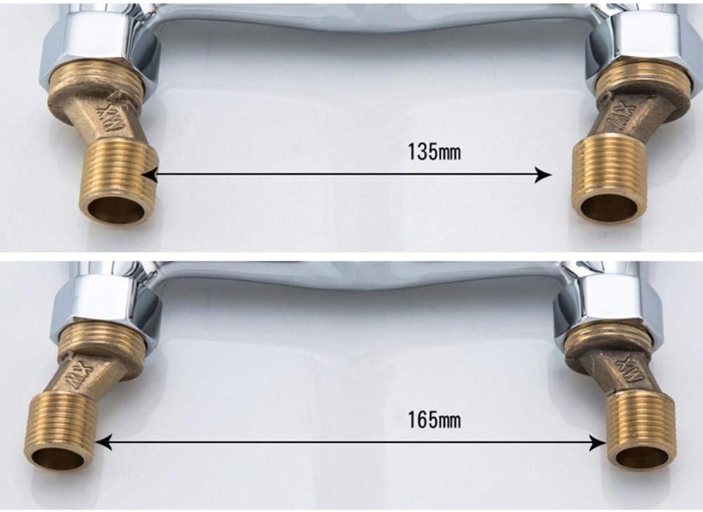 Wall-Mounted Copper, Kitchen Sink, Sink, Balcony Laundry Pool, in-Wall mounting, Double-Hole, hot and Cold, Faucet