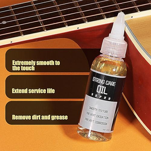 Óleo de limpeza de guitarra, lubrificante para limpeza de cordas de guitarra | Óleo para cordas de g