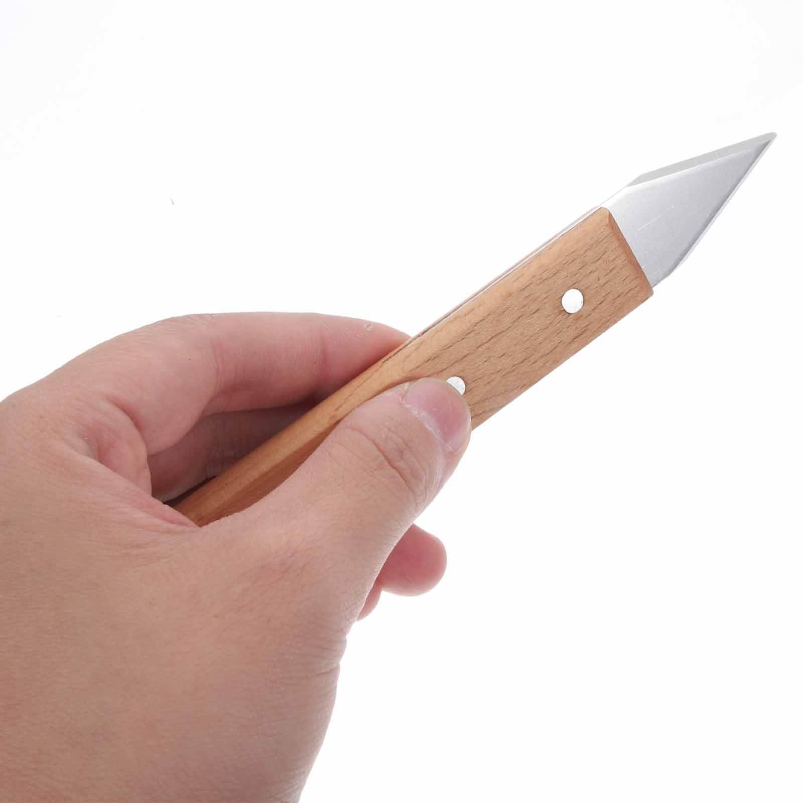 Housoutil Herramientas de Cerámica para Esculpir Arcilla Juego de 8 de Acero Inoxidable Mango Negro, Cuchillas para Reparar y Modelar en Manualidades Color Aleatorio