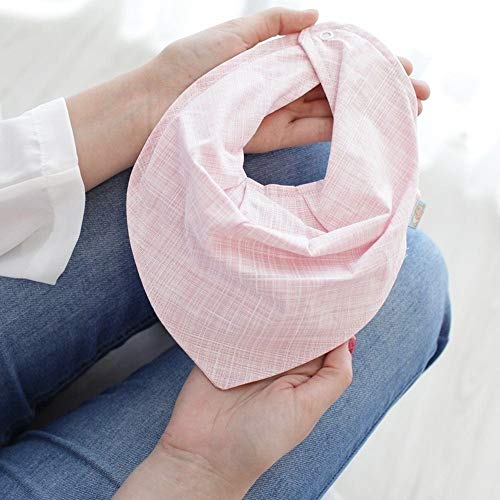 Conjunto Tapa Fralda e Babador Bandana Bebê Tricoline Impermeável com Regulagem Xadrez Rosa e Branco