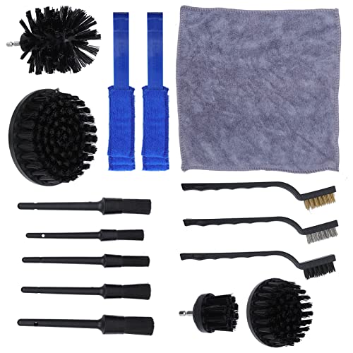 Escovas De Limpeza Do Carro Detalhes Cleaner: 15 Pcs Pincéis Detalhando Escovas Preto Auto Interior