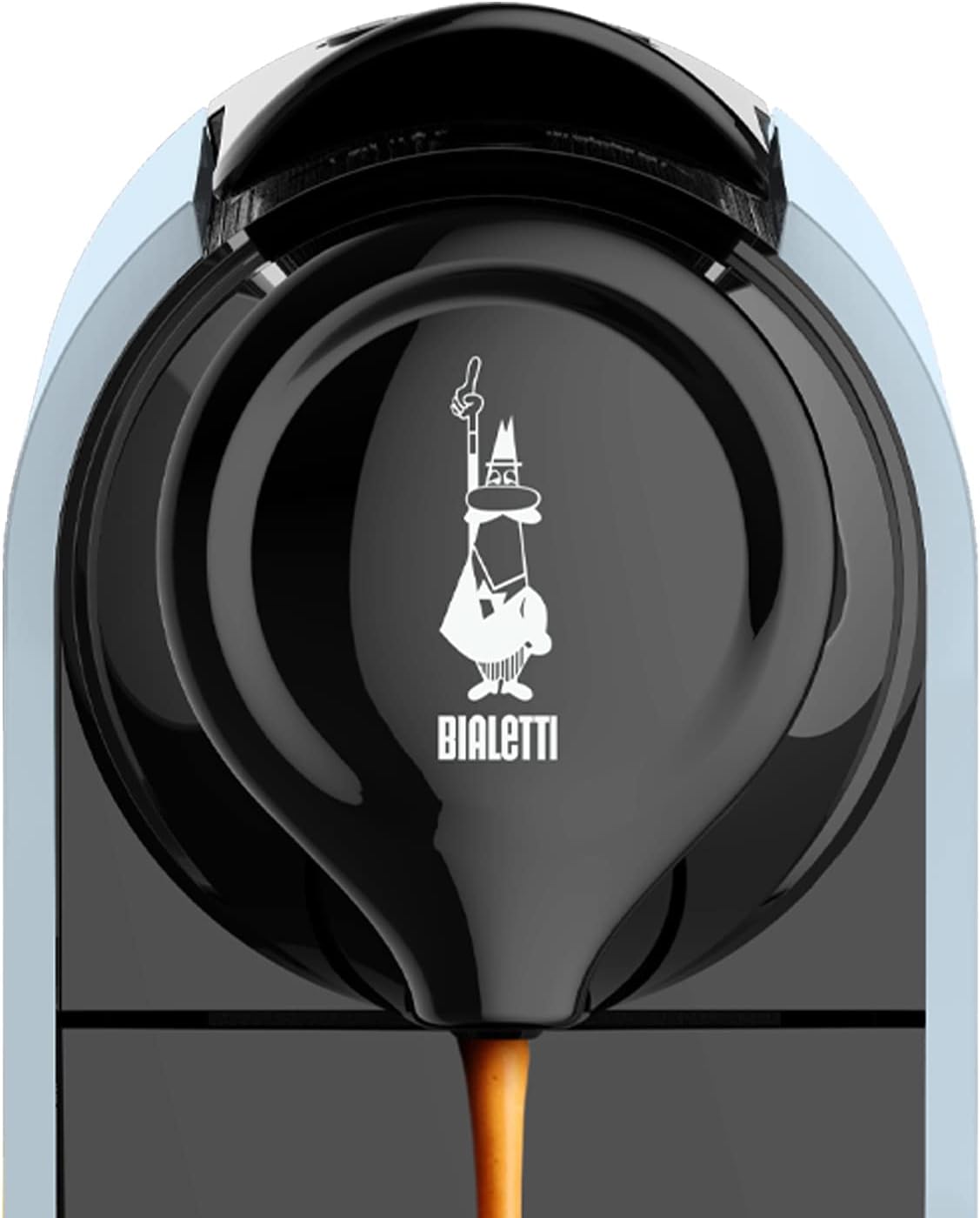 Bialetti Gioia, Macchina Caffè Espresso per Capsule in Alluminio, Incluse 32 Capsule, Supercompatta, Serbatoio 500 ml, Nero