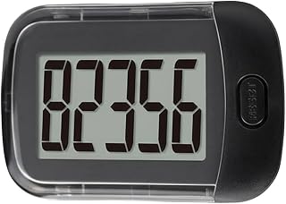 Pedometer with Clip, 3D Tri-Axis Sensor Step Counter for Walking and Running, Men, Women