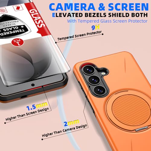 Coque aimantée Samsung S26 antichoc de qualité militaire avec support écran