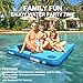 AWSUM Inflatable Floating Dock Platform Lake Water Mat - 6ft Non-Slip Inflatable Swim Island, Floating Raft for Lake, Pool, Beach, Ocean