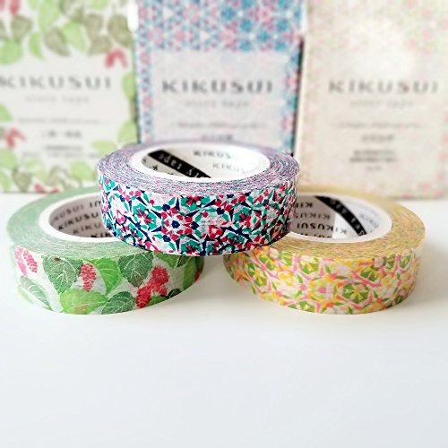 Kikusui Washi Paper Masking Tape/Splendid Childhood Series/Song Of Spring/Song Of Fall/Leaf & Worm (Song Of Fall) #TOP5