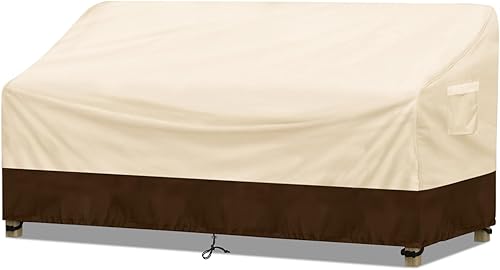 Funda impermeable para sofá de 2 plazas, funda de sofá de patio de 2 plazas, funda de sofá biplaza resistente 600D, fundas de muebles de patio con