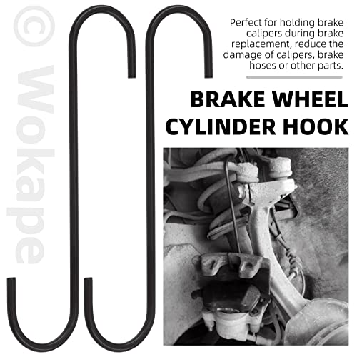 Wokape Disc Brake Pad Installation Spreader Caliper Piston Tool With 2 Pack Black Brake Caliper Hanger Hooks, Universal Brake Calliper Compressor Tool For Motorcycle Automotive #TOP5