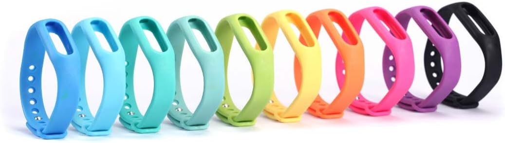 Catoe Colorful Waterproof Replacement Band for XiaoMi Wireless Wristband Bracelet (No Activity Tracker)-Purple