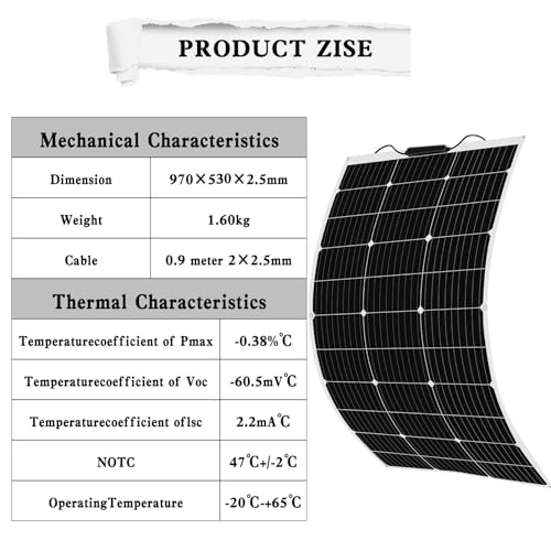 Yingguang 200W 12V Solarpanel Kit für Wohnmobile
