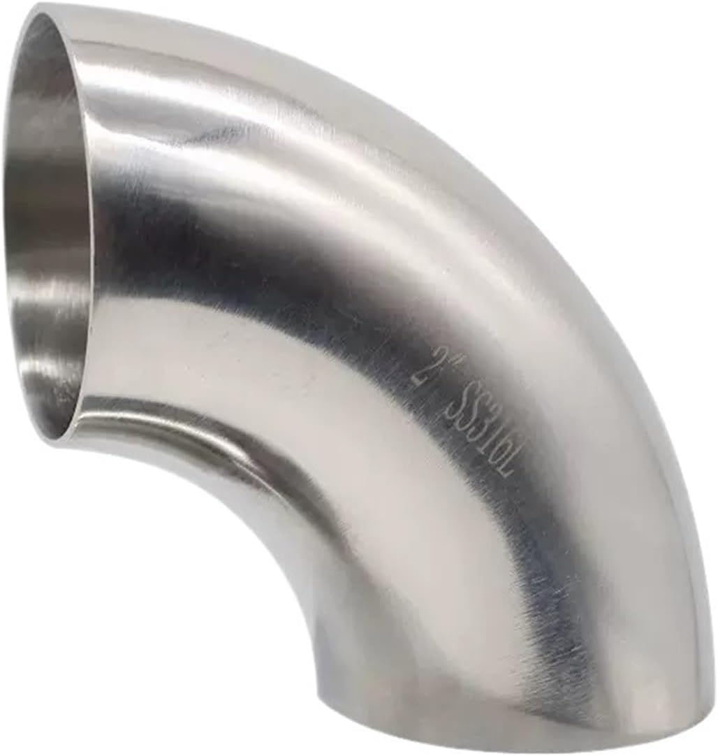 1pc 12.7mm/19mm/25mm/32mm/38mm/45mm/51mm/57mm/63mm OD Butt Weld Elbow 90 Degree 304/316 Stainless Pipe Fitting(19mm x 1.5mm)