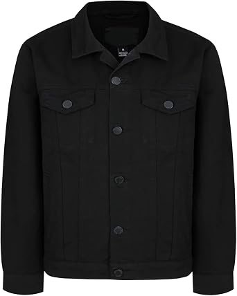 AIRNINE Men's Distressed Denim Jacket