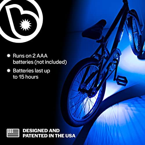 Brightz GoBrightz LED Bike Frame Light - Glowing Bike Underglow Light Bar for Night Riding - 4 Modes Flashing or Steady Glow - Cool Bicycle Lights for Kids, Teens & Adults - Be Cool, Be Safe, Be Seen - Image 7