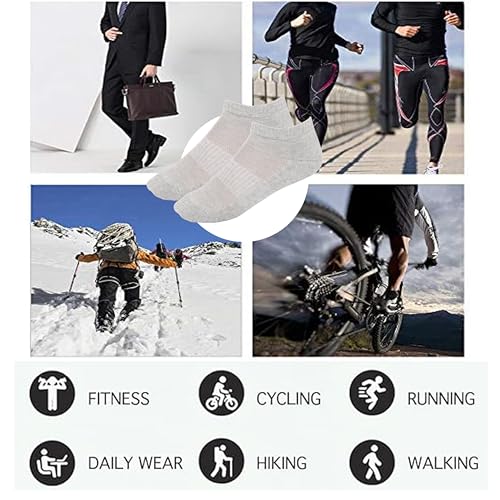Image of Women Cotton No Show Mesh Socks Low Cut Breathable Reinforced Double Layer Cushioned Seamless Ribbed Instep Firm Grip