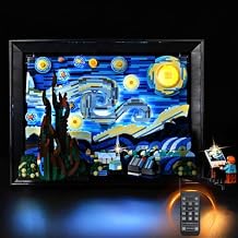 BrickSoul RC Light Up Kit Compatible with Lego The Starry Night 21333 Building Set, Upgrade RC Adjustable Lighting Mode Lighting Accessories for Vincent Van Set, Not Included 21333 Model