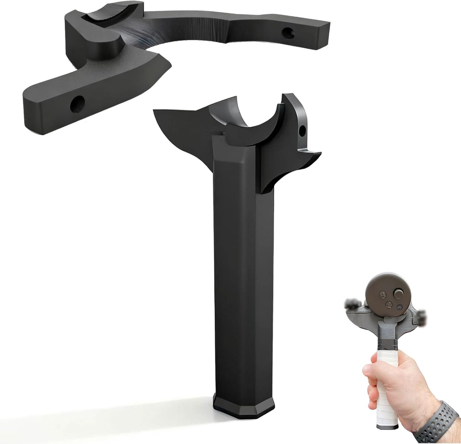 Pickleball Paddle Adapter for Meta Quest 3, VR Racket Mount & Controller Adapter for Real-World Paddle Play