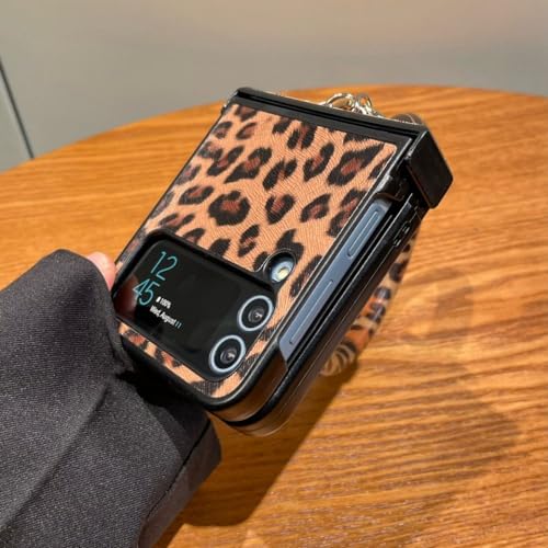 Protection cuir léopard Galaxy Z Flip 3 chic et antichoc - 3