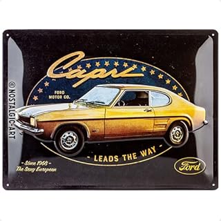 Nostalgic-Art Retro Tin Sign Ford - Capri - Special Edition - Gift Idea for Car Accessories Fans Metal Vintage Design for Decoration 30 x 40 cm