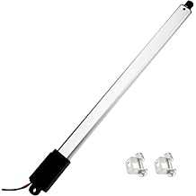 12V Mini Linear Actuator - 8" Stroke, 7.2lbs/32N, 1.2"/s High Speed, IP54 Electric Micro Linear Actuator with Mounting Brackets, Lightweight 0.225lbs, for Cabinets, Robotics, Home Automation