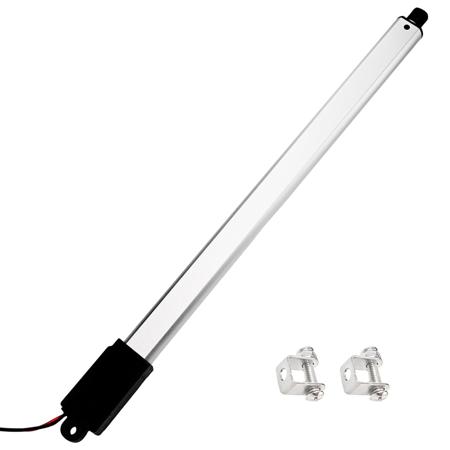 12V Mini Linear Actuator - 8" Stroke, 7.2lbs/32N, 1.2"/s High Speed, IP54 Electric Micro Linear Actuator with Mounting Brackets, Lightweight 0.225lbs, for Cabinets, Robotics, Home Automation