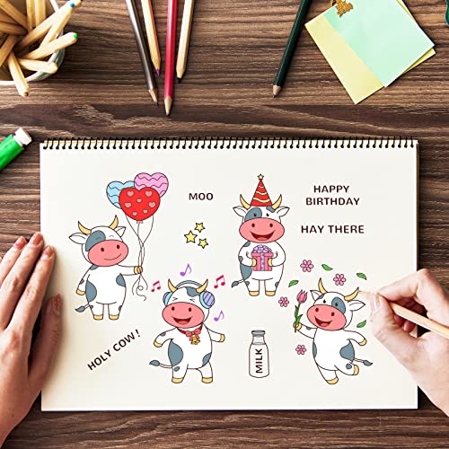 Globleland 9Sheet Animals And Coffee Art Clear Stamp Summer And Heros Bohemian Silicone Clear Stamp People And Bookcase Rubber Stamps For Scrapbook Journal Card Making #TOP1