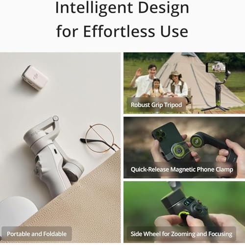 DJI Osmo Mobile 6 Smartphone Gimbal Stabilizer, 3-Axis Phone Gimbal, Built-In Extension Rod, Portable and Foldable, Android and iPhone Gimbal with ShotGuides, Vlogging Stabilizer, YouTube TikTok Video by DJI - Image 4