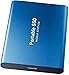 Produktbild 4 TB tragbare SSD Externe Festplatte USB-C USB 3.1 4 TB Externe Solid State Drive Externe Festplatte SSD kompatibel mit Desktop, Laptop, Mac, 3-Years Recure (4 TB, Blau)