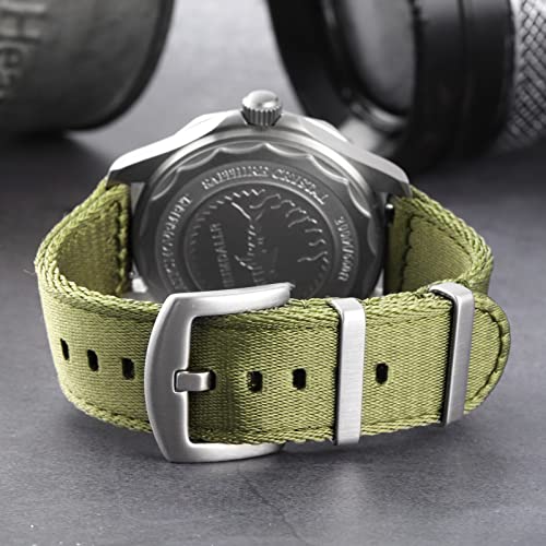 Watchdives Nylon Watch Band 22Mm Fast Release Watch Band Multicolor Replacement Watch Straps For Men Women(22Mm,Army Green) #TOP3