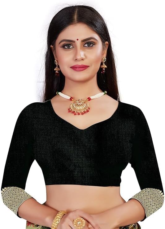 Surat Saree Collection Women's Pure Kanjivaram Silk Saree Soft Design With Blouse Piece For Wedding (Pari122-51)