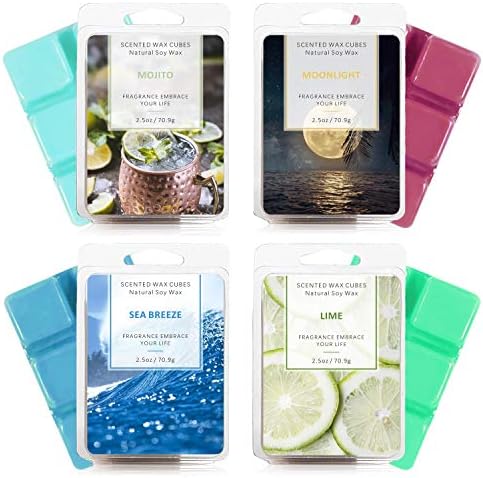 Scented Wax Melts, SCENTORINI Wax Cubes, 8x70.9 Gram Scented Soy Wax Melts for Wax Warmer, Series of 1