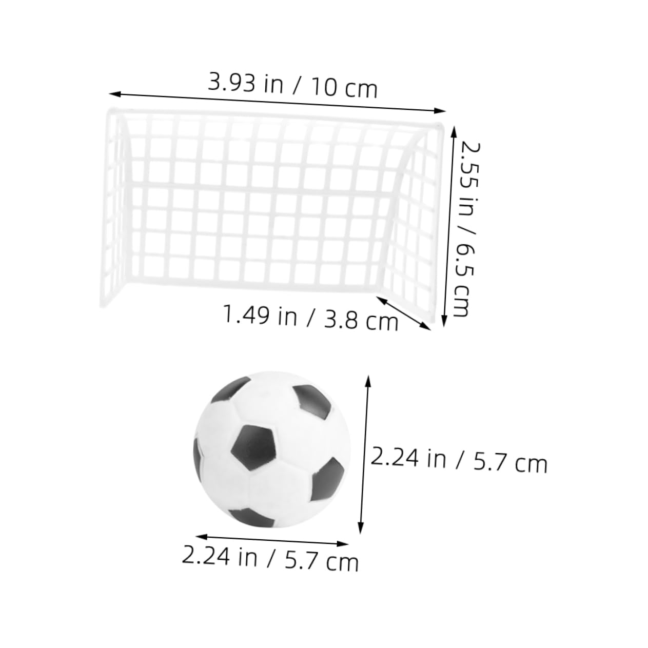 SOLUSTRE 5 Ensembles Décoration D'équipe De Football Sportif Décoration De Gâteau De Football Décorations Soccer De Gâteau D'anniversaire Toppers À Thème Correspondre Nombre Pvc