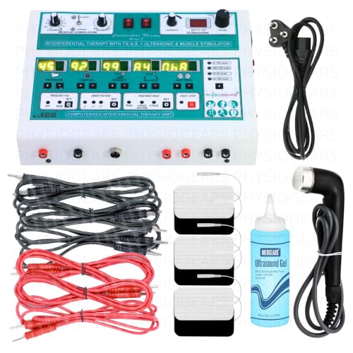 Image of Physiogears Combo (US, IFT, MS, Tens) Digital with IFT 45 4 in 1 Physiotherapy Equipment (Self-Adhesive Pad)