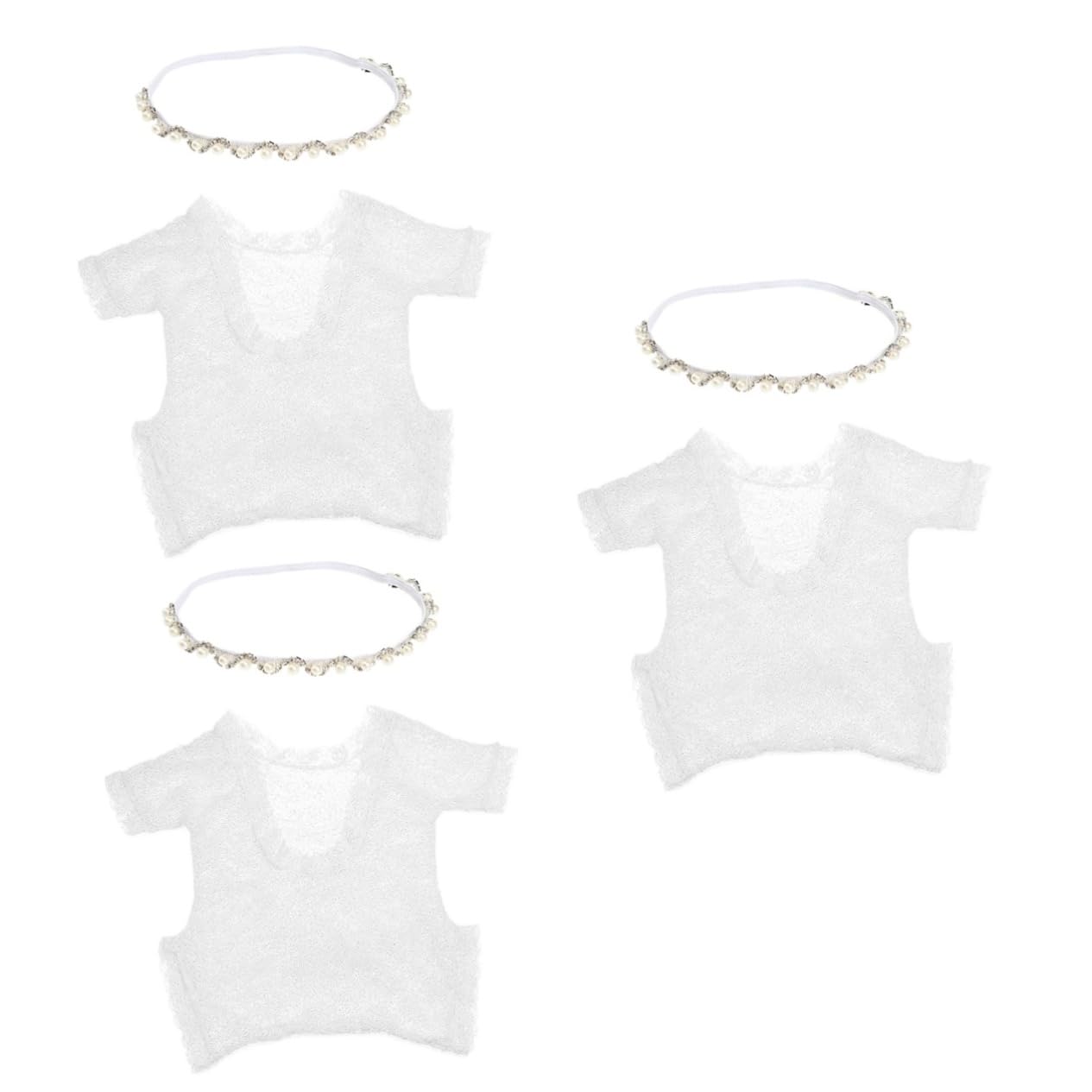 3 Piezas mono de bebé ropa nueva gorro de recién nacido sombrero vestidos ropa de niños body con foto de niña body de encaje europeo y americano Pantalones de una pieza chico