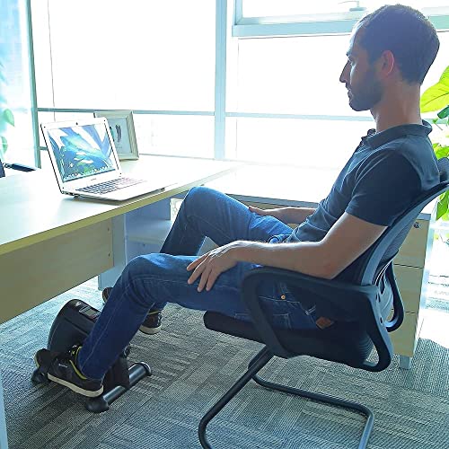 Image of Mini Exercise Bike, Uten Under Desk Bike Pedal Exerciser, Peddler Exerciser