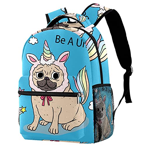 Sac à dos carlin pour ordinateur portable enfant école 29x20x40cm